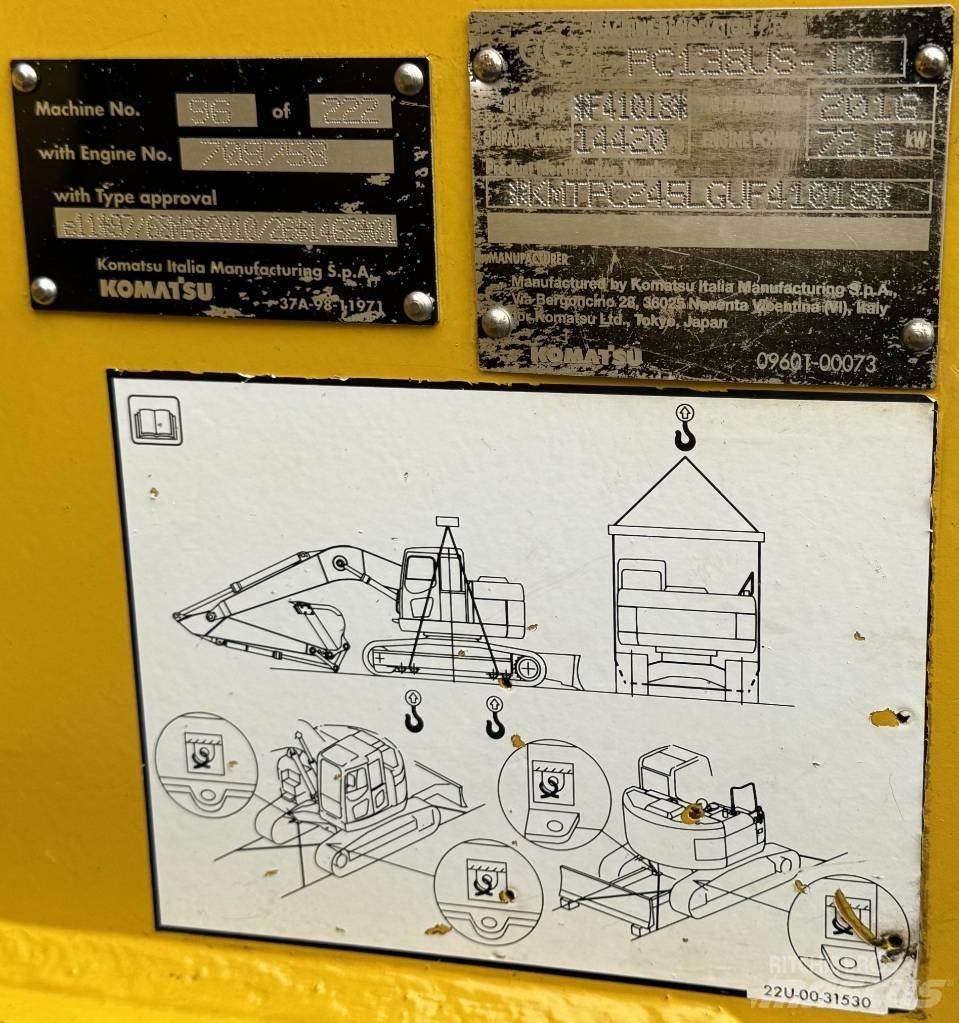 Komatsu PC 138 US-10 履带挖掘机