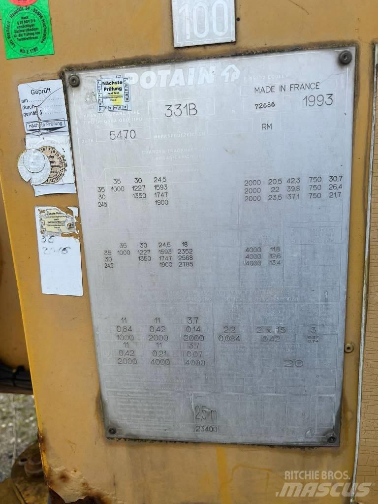 Potain GTMR 331 B 塔式起重机