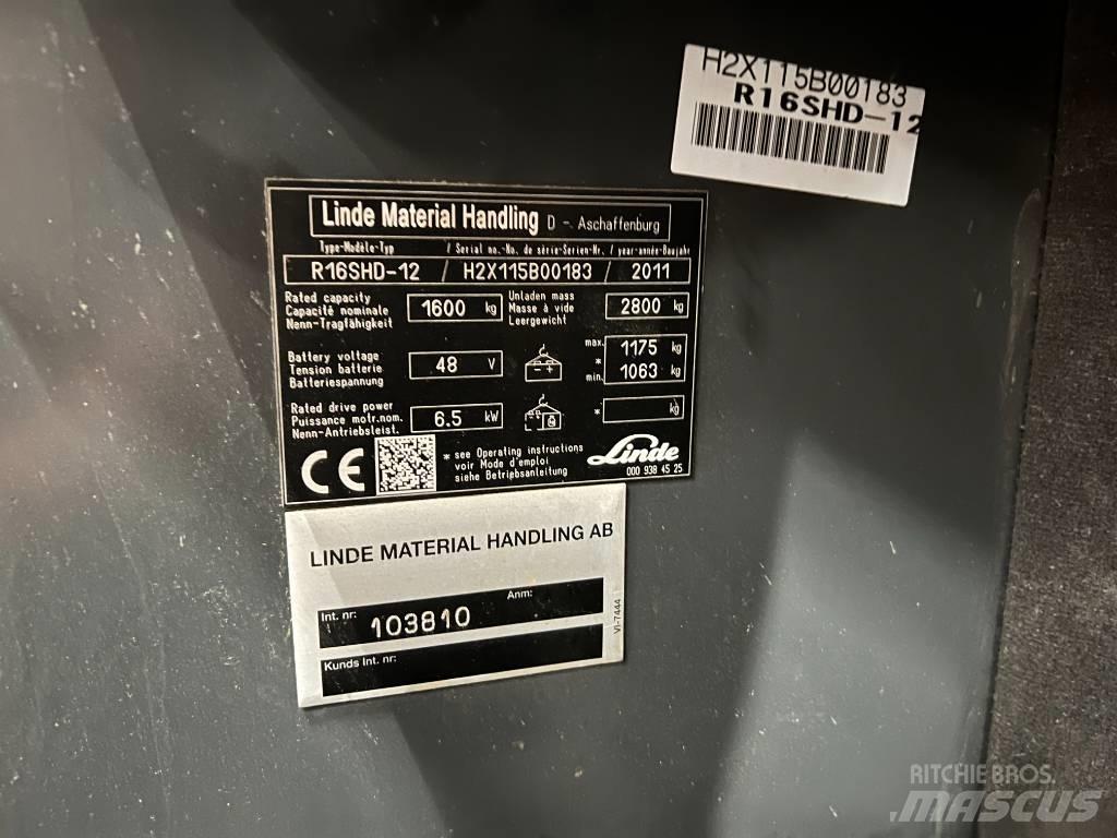 Linde R16S 前移式叉车