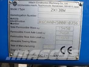 Hitachi ZX 130 W 轮式挖掘机