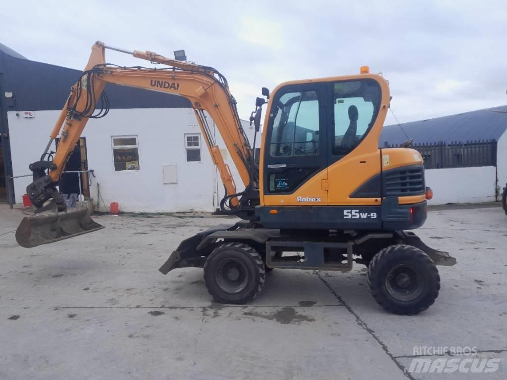 Hyundai R55 W-9 轮式挖掘机