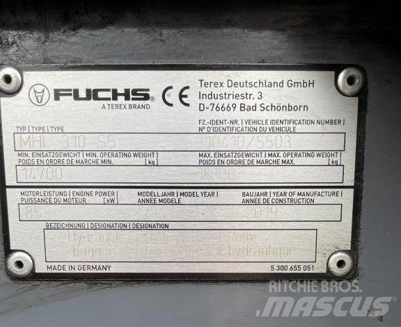 Fuchs MHL310F 工业挖掘机