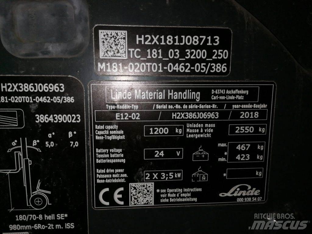 Linde E12-02 电动叉车