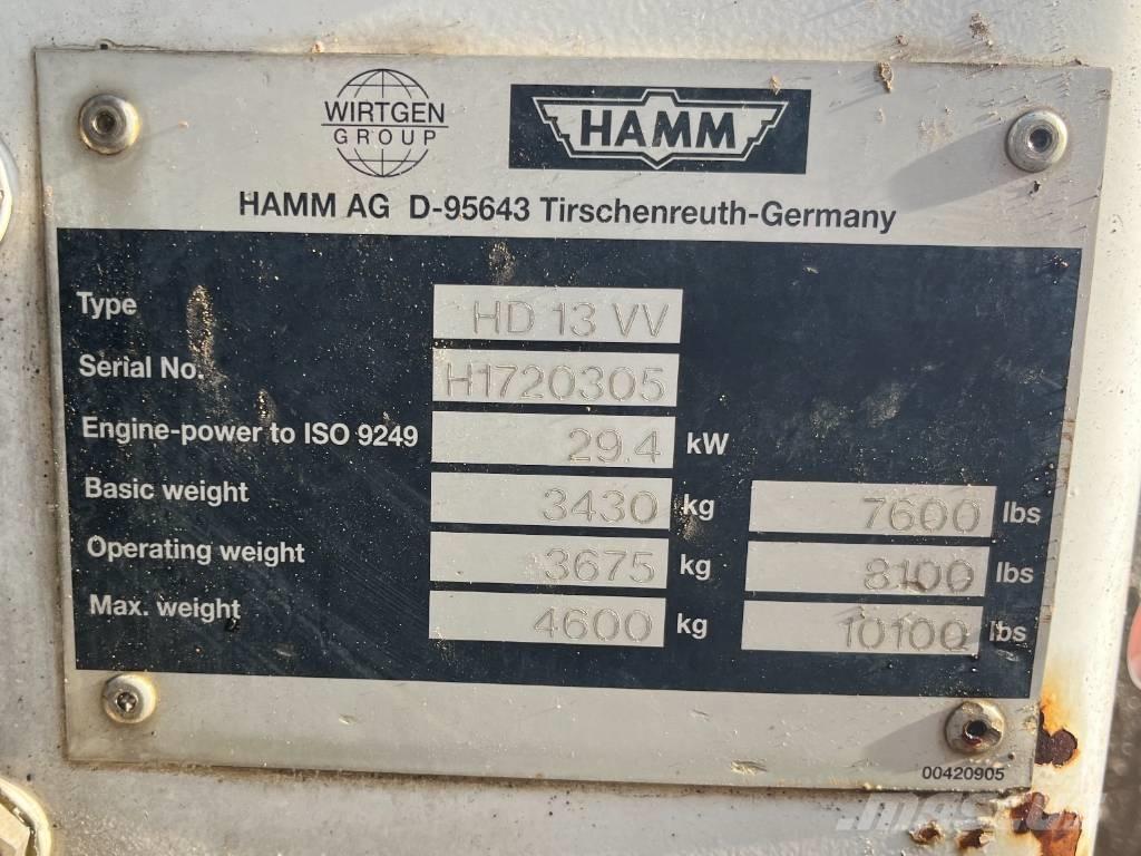 Hamm HD 13 VV 双轮压路机