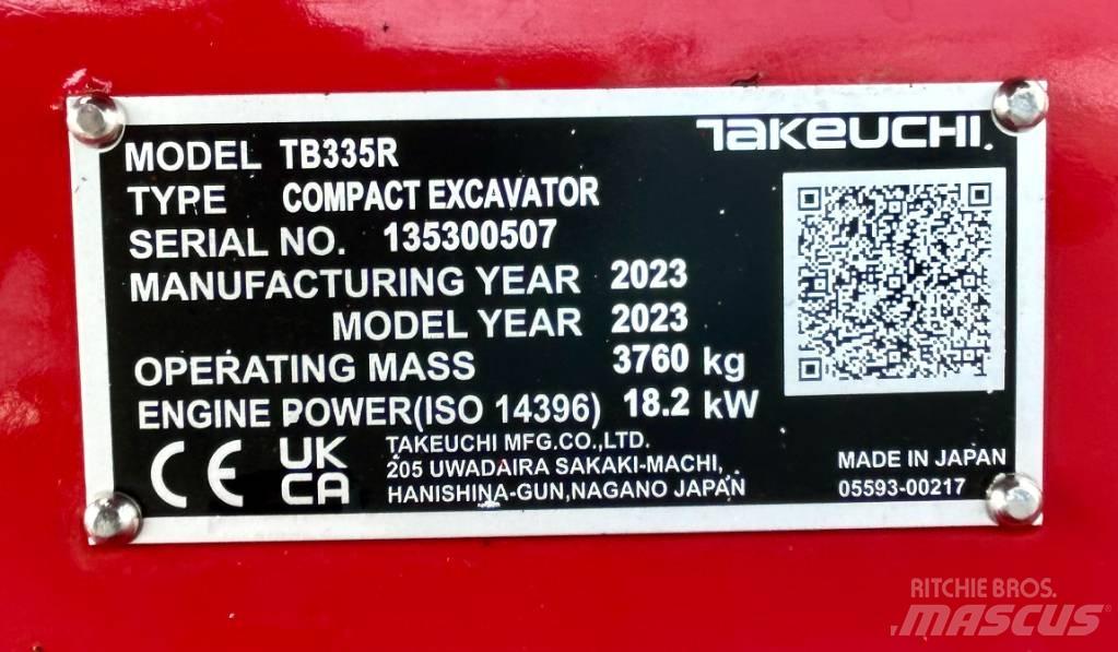 Takeuchi TB 335R V3 小型挖掘机