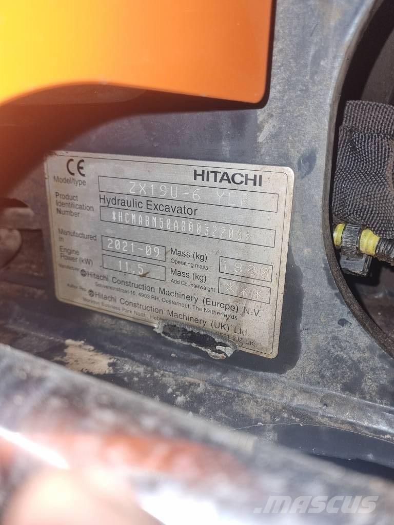 Hitachi ZX 19 U 小型挖掘机