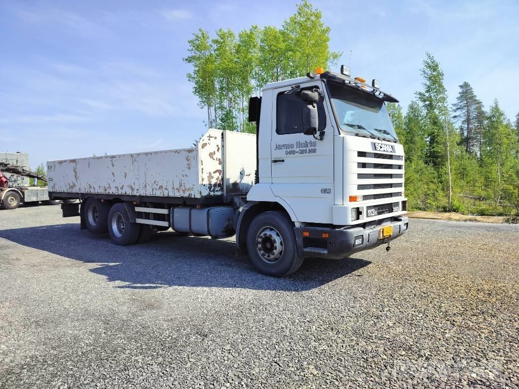 Scania 113 H 360 平板栏板货车