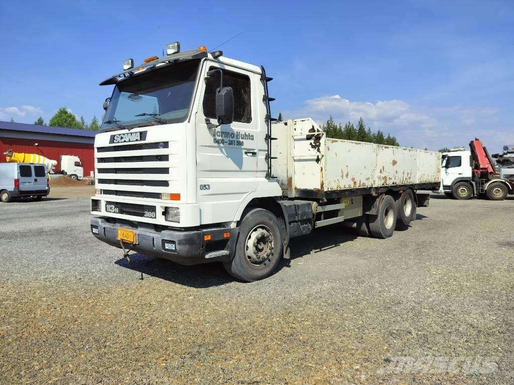 Scania 113 H 360 平板栏板货车