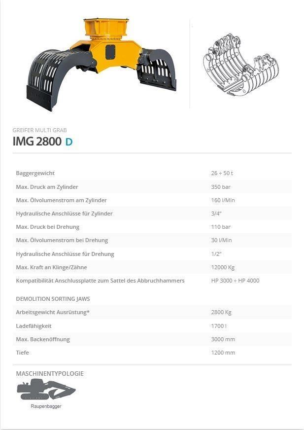Indeco IMG 2800 抓斗