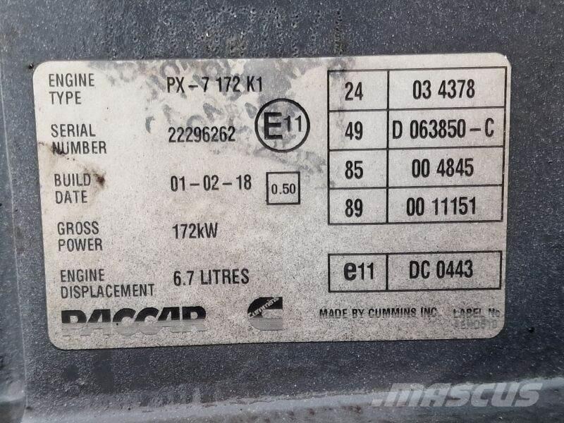 DAF PX-7 172 K1 发动机