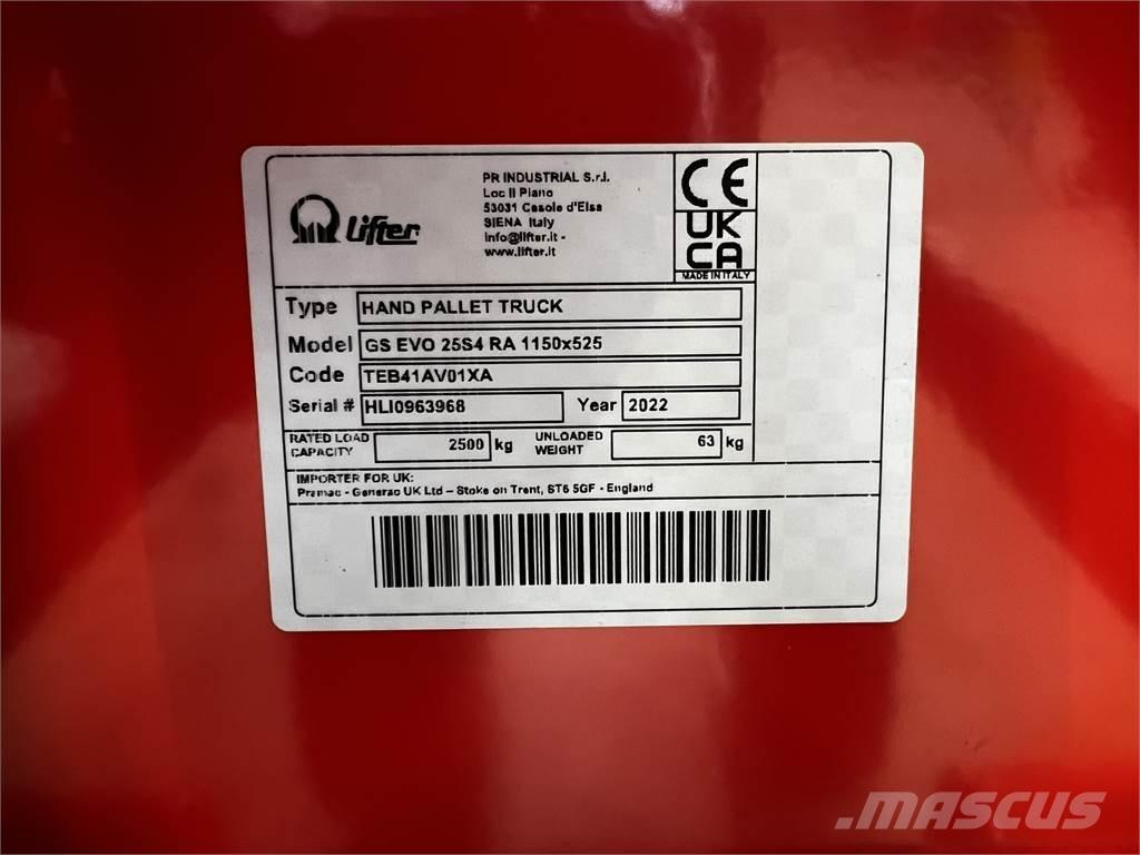 Pramac GS EVO 25 手动码垛机