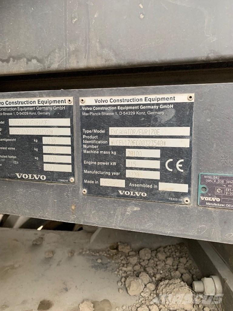 Volvo EWR 170 E 轮式挖掘机