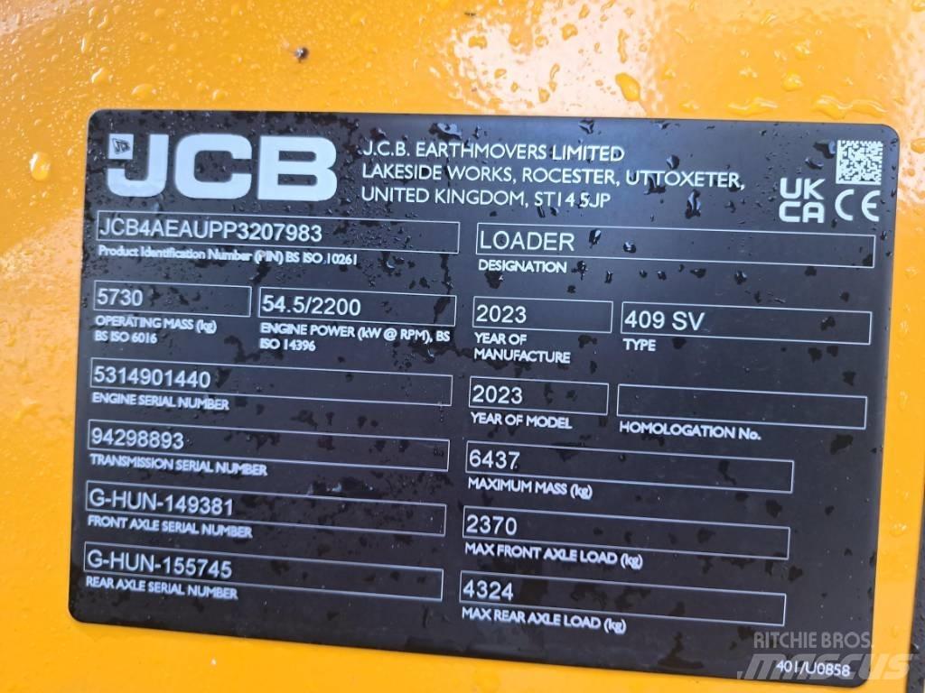 JCB 409 SV NE 轮式装载机