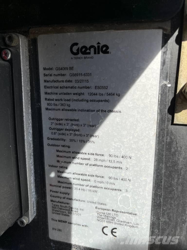 Genie GS 4069 BE 剪叉式升降机