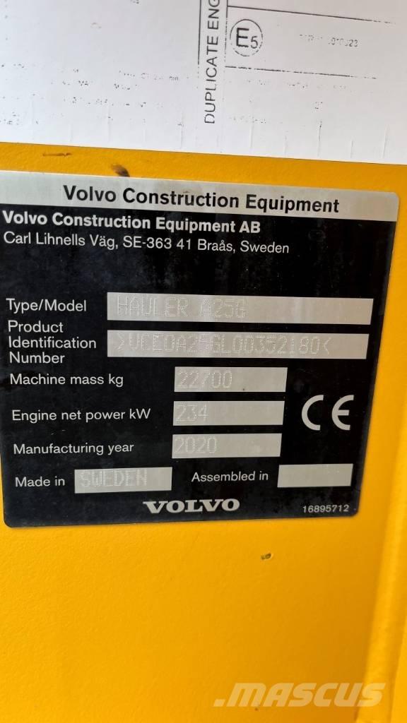 Volvo A25G 刚性自卸车