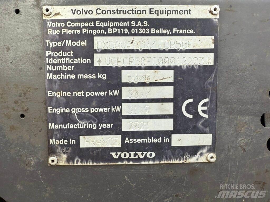 Volvo ECR50F 小型挖掘机