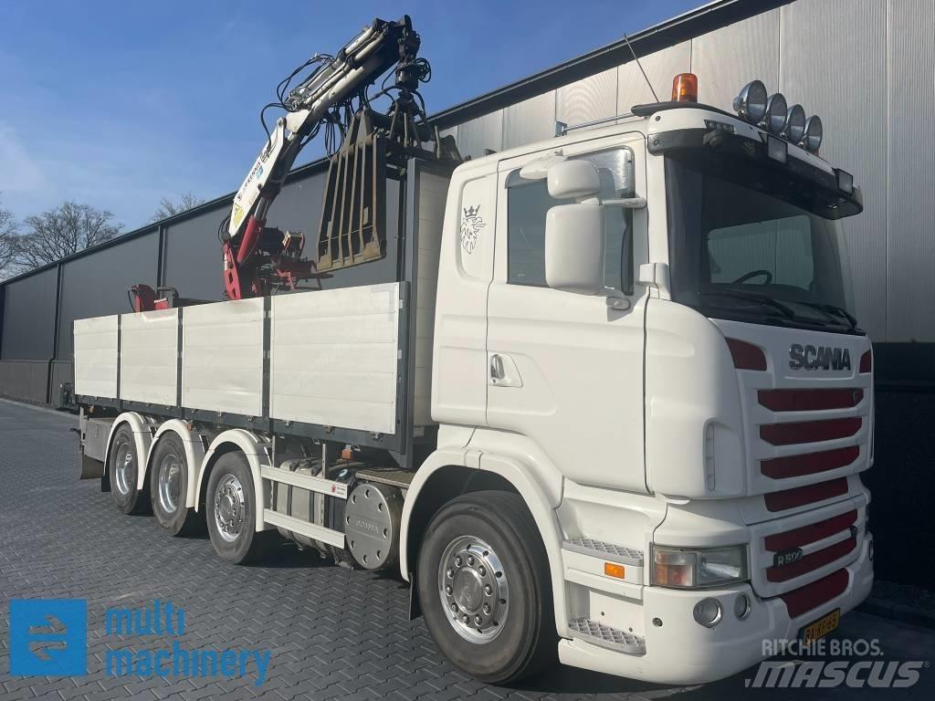 Scania R500 V8 平板栏板货车