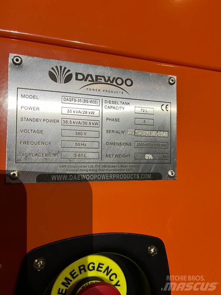 Daewoo Dagfs-35 柴油发电机