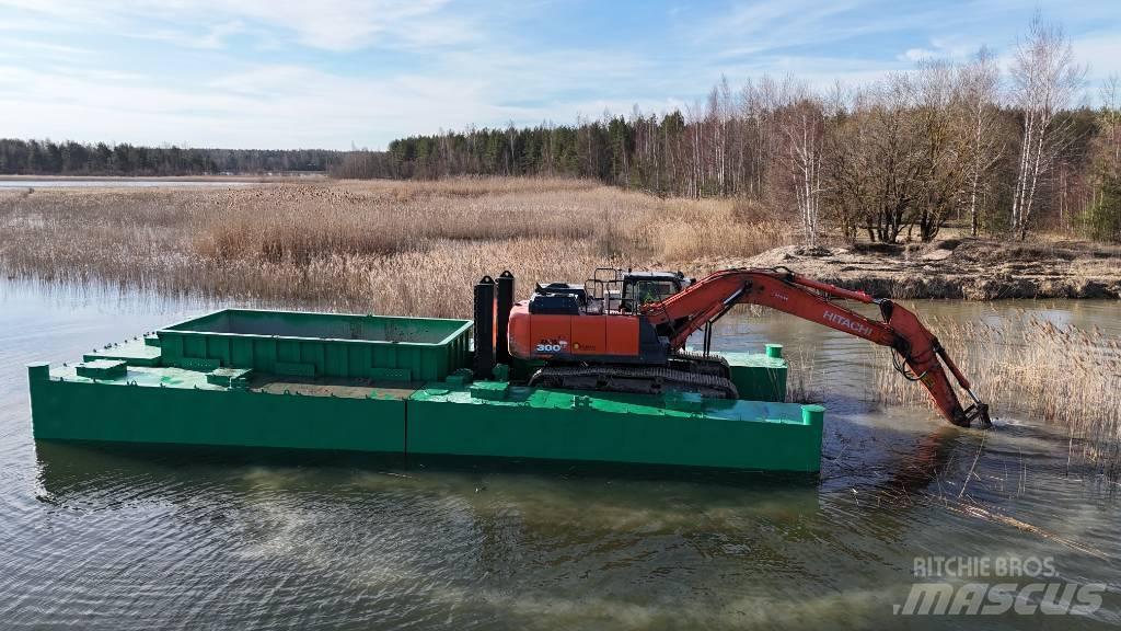  Dredge pontoon barge 挖泥机