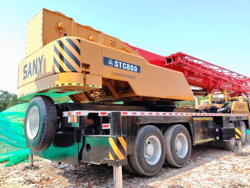 Sany STC 800 吊车起重机、绞车吊货机和物料升降机