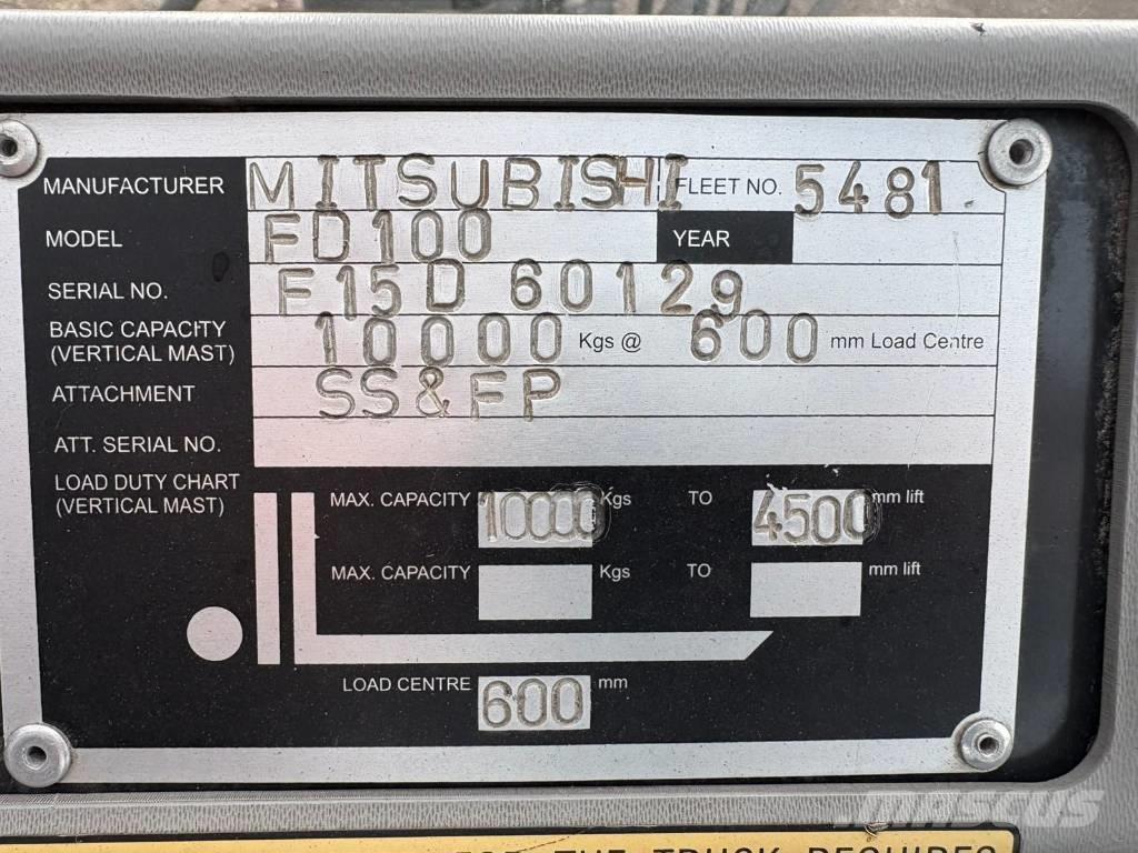 Mitsubishi FD 100 柴油叉车