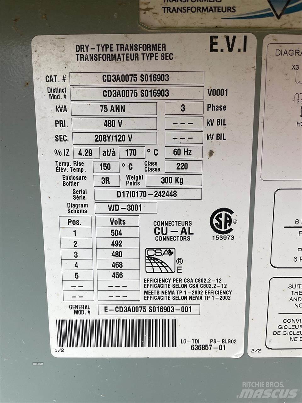 Delta 75 KVA 其它发电机