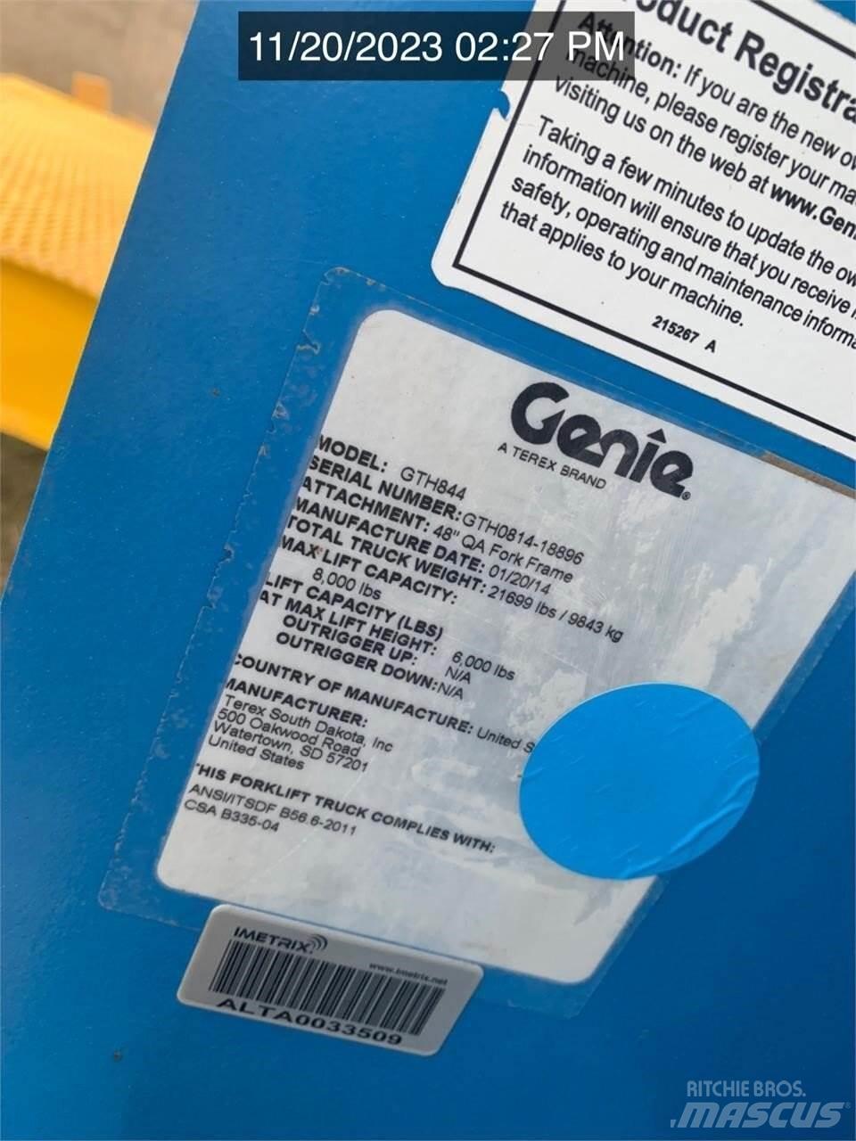 Genie GTH844 伸缩臂叉装车|叉装车