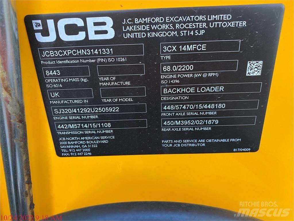JCB 3CX14 反铲装载机