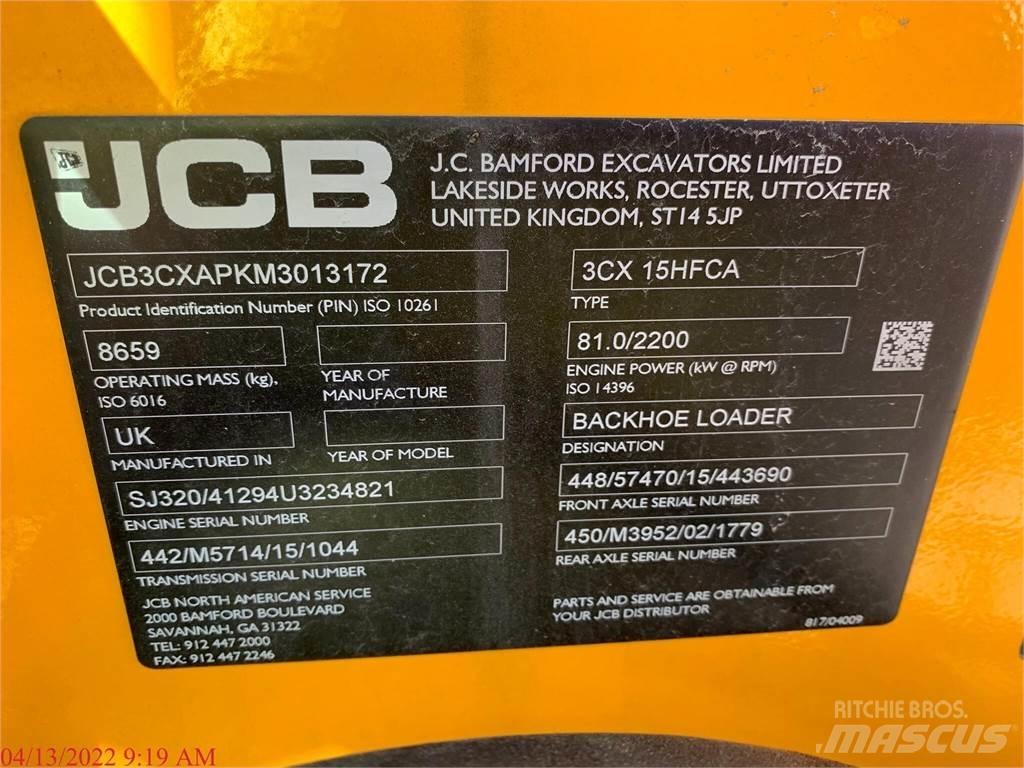JCB 3CX15 SUPER 反铲装载机