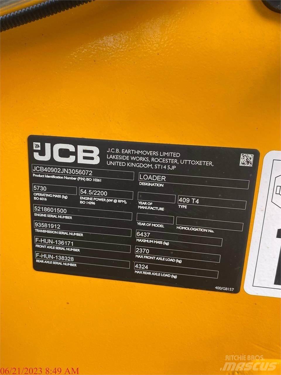JCB 409 轮式装载机