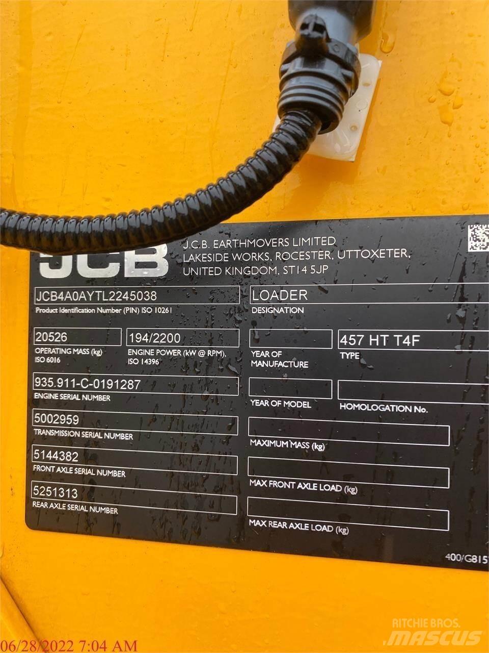 JCB 457HT 轮式装载机
