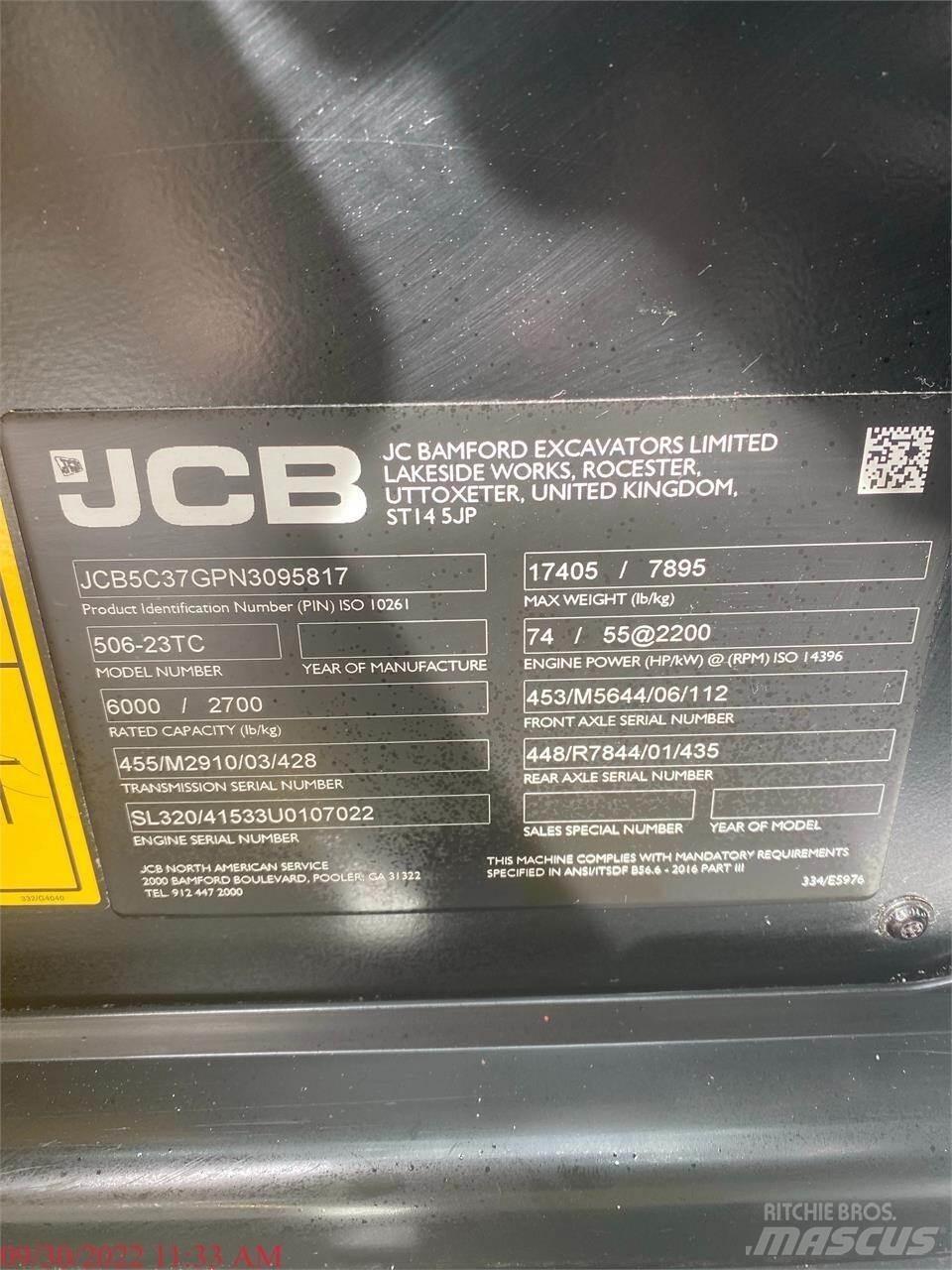 JCB 506-23TC 伸缩臂叉装车|叉装车