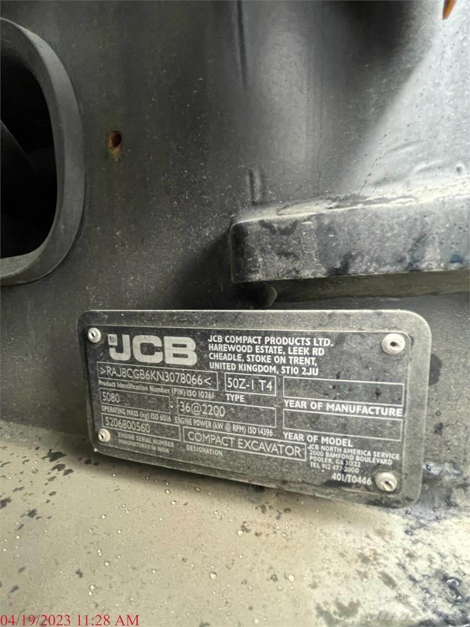JCB 50Z-1 小型挖掘机