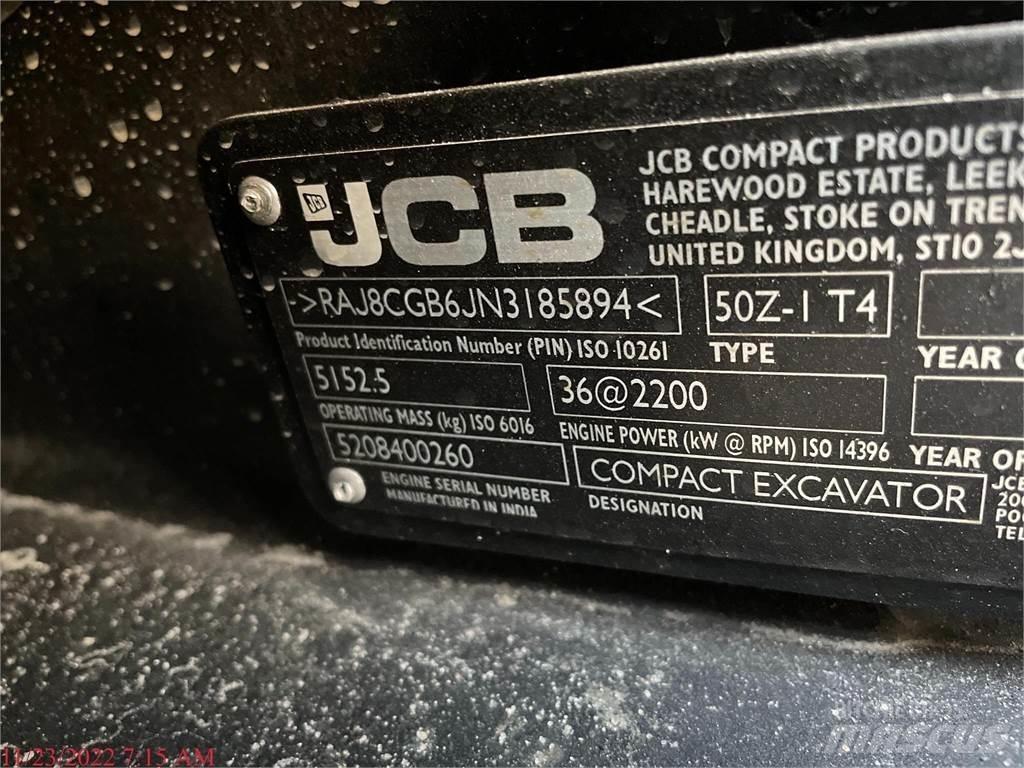 JCB 50Z-1 小型挖掘机