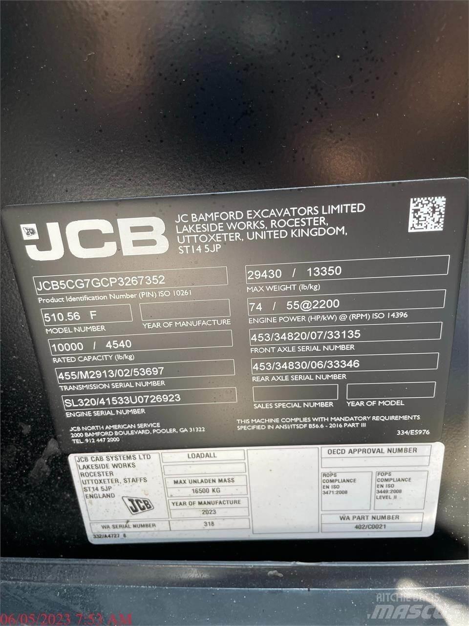 JCB 510-56 伸缩臂叉装车|叉装车