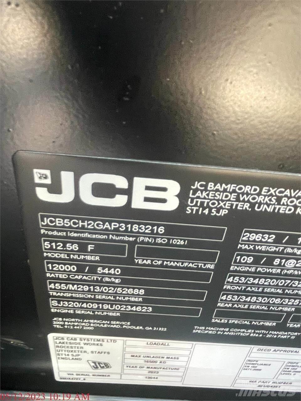 JCB 512-56 伸缩臂叉装车|叉装车