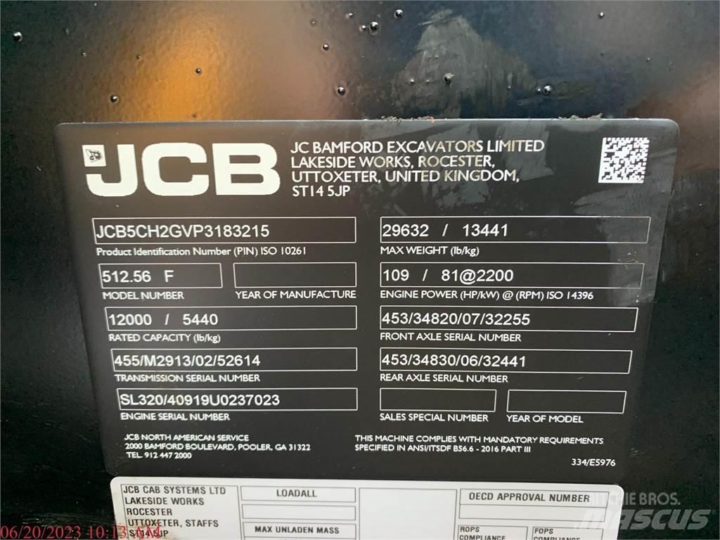 JCB 512-56 伸缩臂叉装车|叉装车