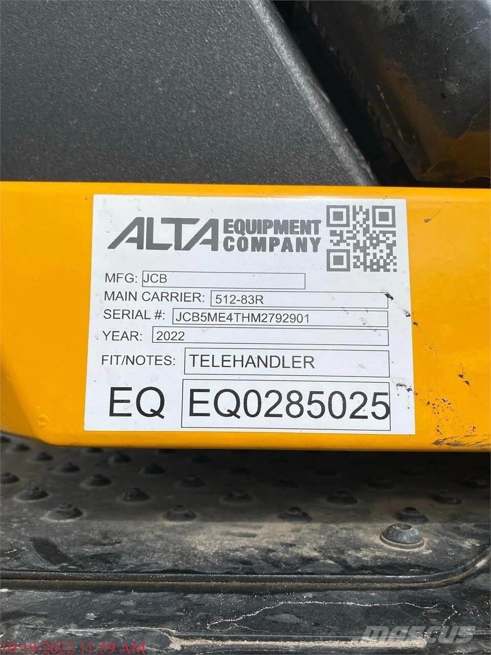 JCB 512-83R 伸缩臂叉装车|叉装车