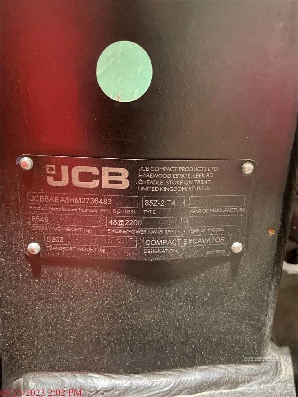 JCB 85Z-2 履带挖掘机