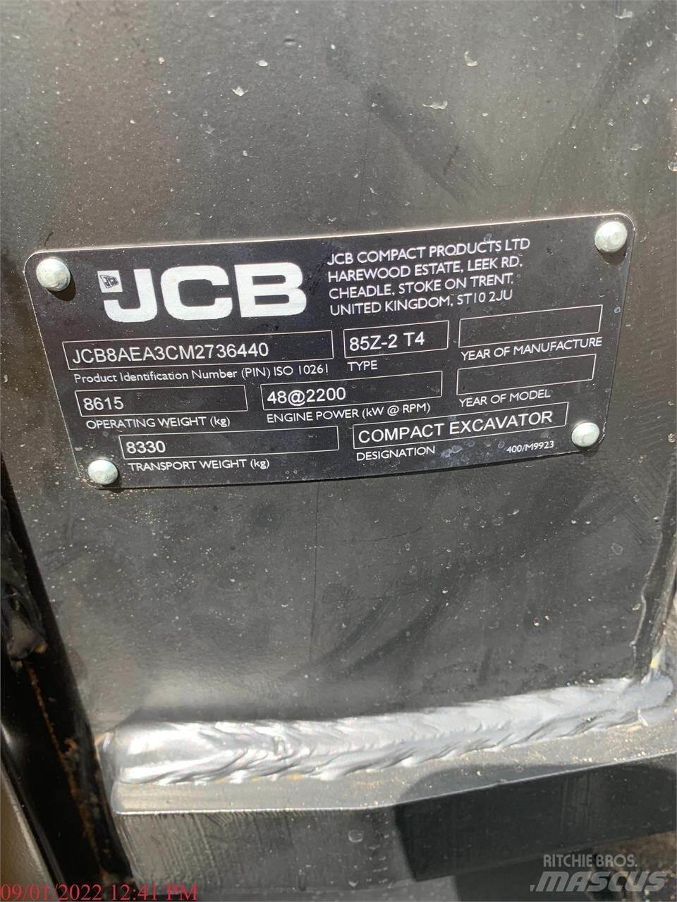 JCB 85Z-2 履带挖掘机