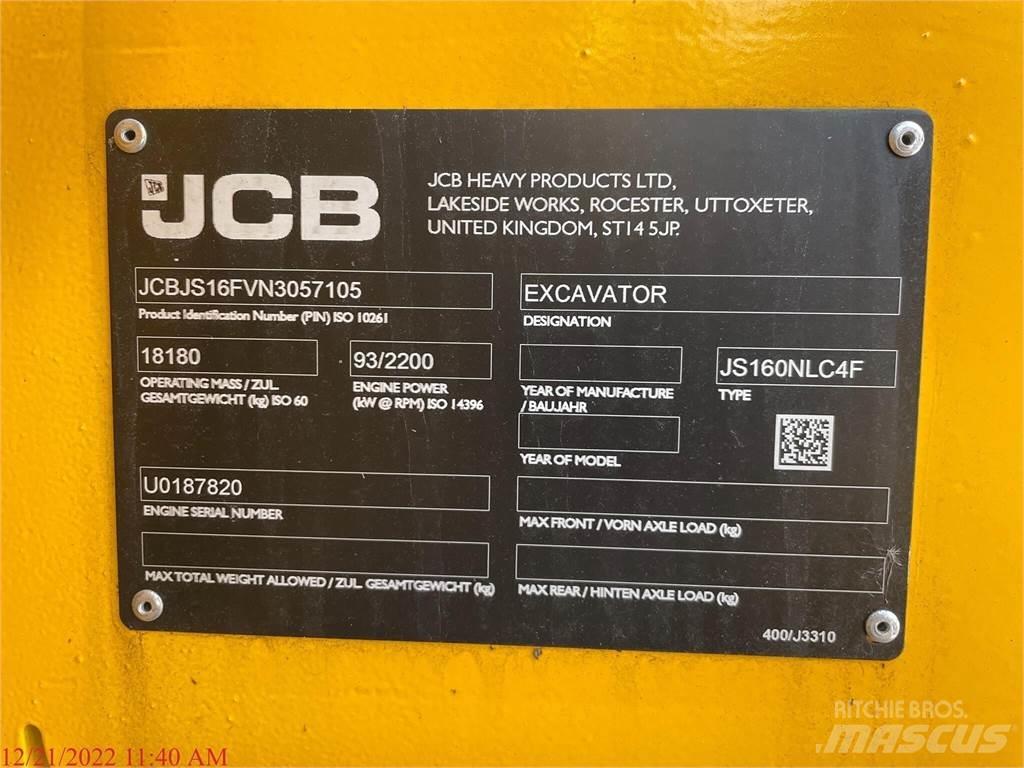 JCB JS160 履带挖掘机