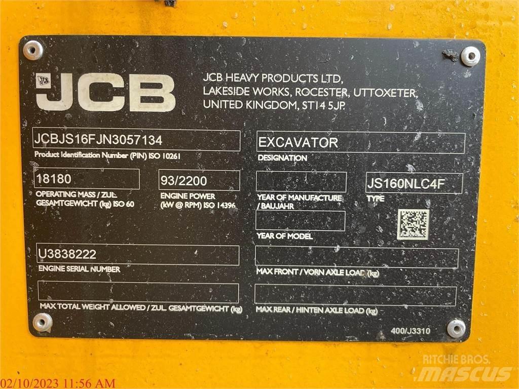 JCB JS160 履带挖掘机