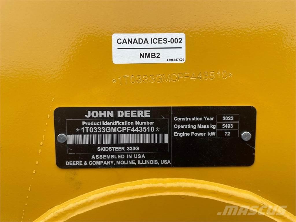 John Deere 333G 滑移装载机