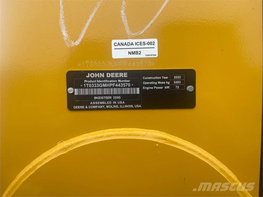 John Deere 333G 滑移装载机