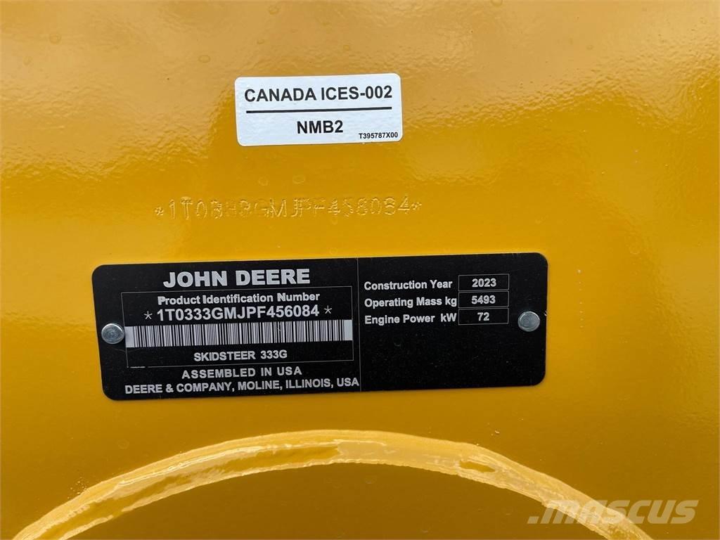 John Deere 333G 滑移装载机