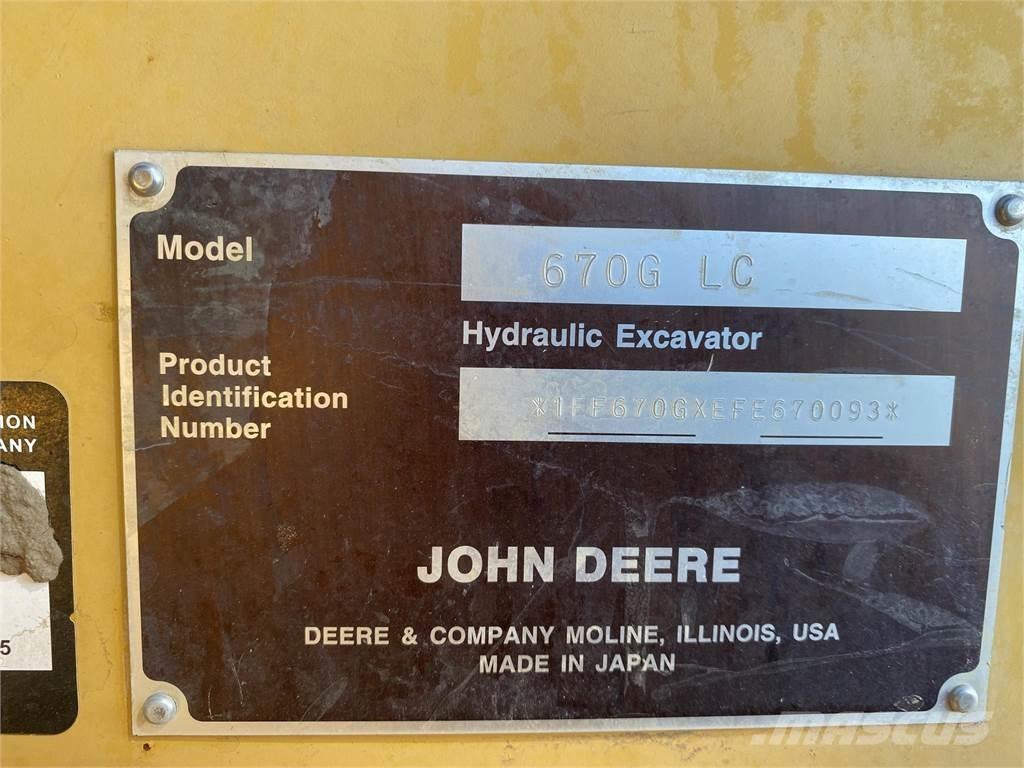 John Deere 670G LC 履带挖掘机