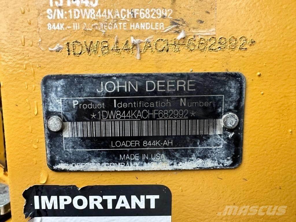 John Deere 844KIII 轮式装载机