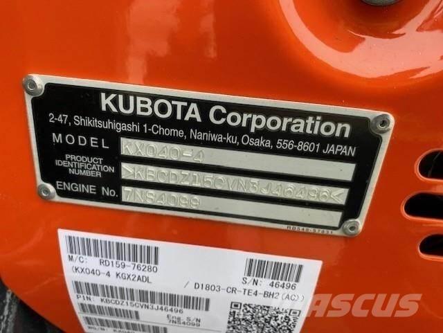 Kubota KX040-4 小型挖掘机