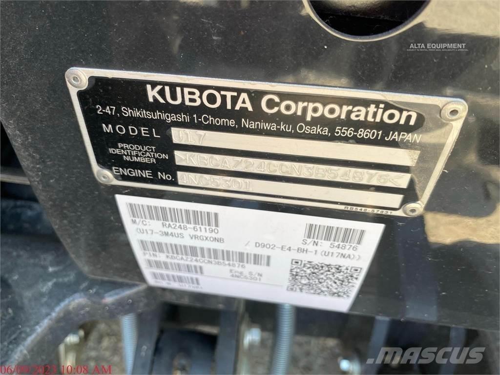 Kubota U17 小型挖掘机