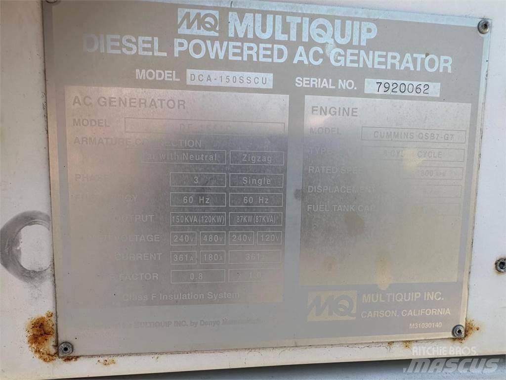 MultiQuip 150 KVA 其它发电机